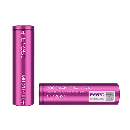 Efest Battery 20700 - 3000 mAh, Single Unit...Sale!