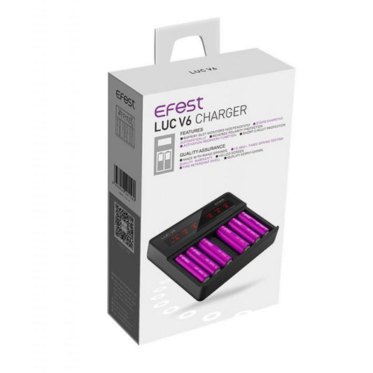 Efest Luc V6 Battery Charger, 6 Bays...Sale!