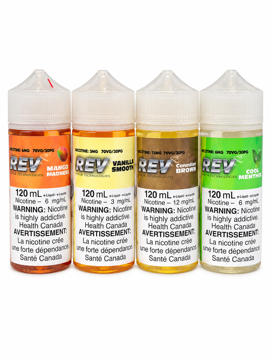 REV Standard Ejuice 120ml Bottles