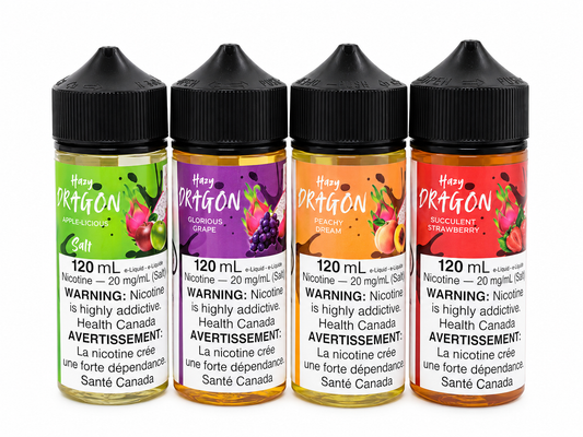 Hazy Dragon Salts - 120ml Bottles, Assorted Flavors